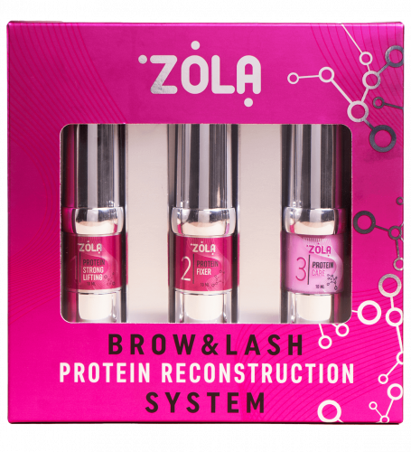 ZOLA Pink Laminating Set Brow&Lash Protein Reconstruction System
