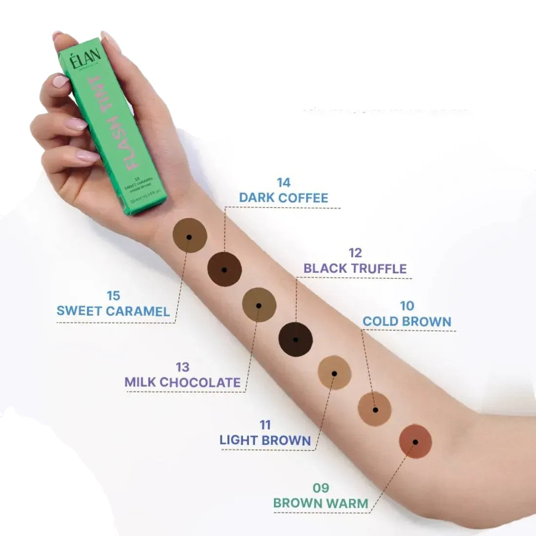 ELAN Eyebrow and eyelash dye, Flash Tint 10 ml