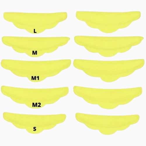 Set of 5 pairs of eyelash lamination rollers (S, M, M1, M2, L)