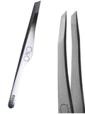 OKO 02 Easy Touch Eyebrow Tweezers, soft pressure (Hand Sharpened)