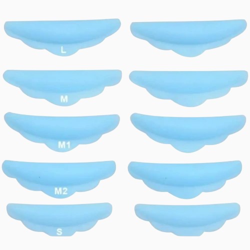 Set of 5 pairs of eyelash lamination rollers (S, M, M1, M2, L)