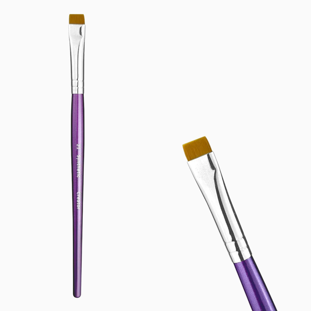 Creator #21 Synthetic Brush, Wide Straight