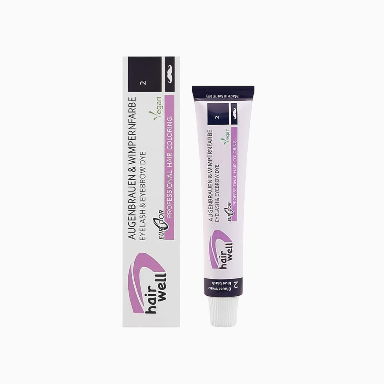 Eyelash & Eyebrow Well Dye Blue Black, 20 ml