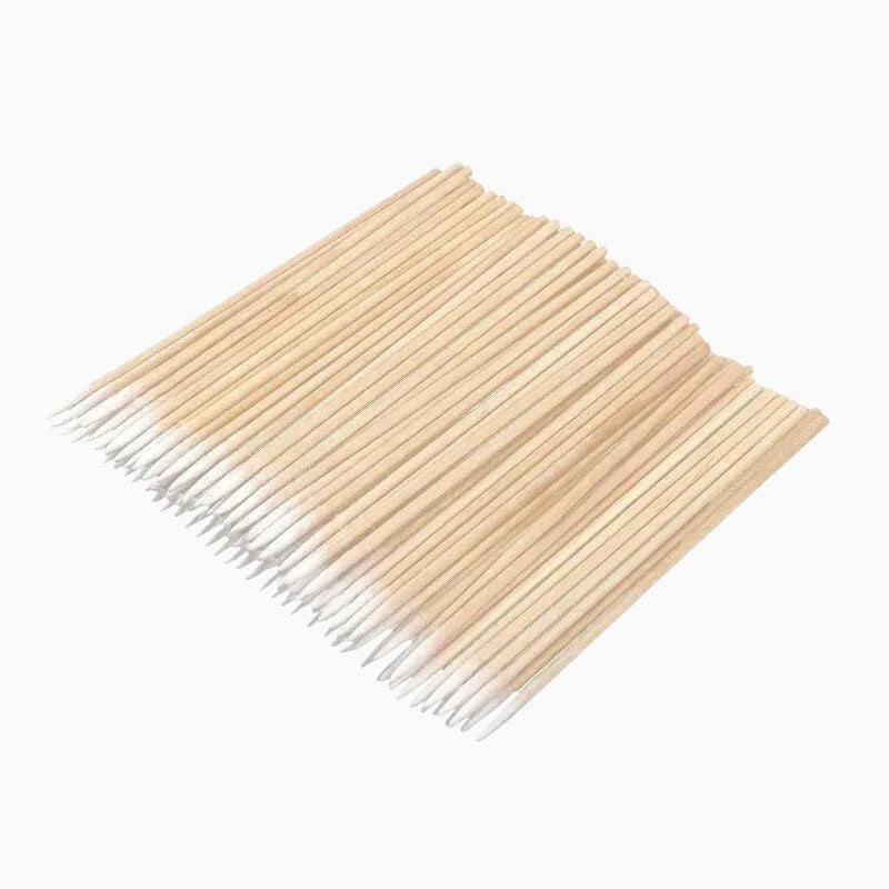 Cotton bamboo sticks ultra-thin, 100 pcs